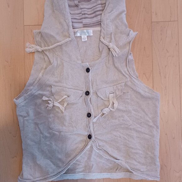 Boo Radley women's linen bohemian vest - Picture 1 of 6